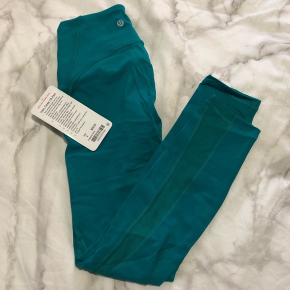 lululemon athletica Pants - BNWT lululemon Train Times 7/8 turquoise sz 4